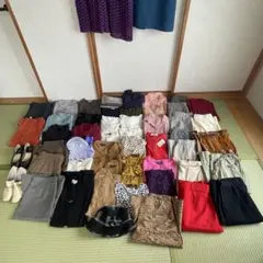 53点　レディース　洋服　まとめ売り　シャツ　ブラウス　ワンピース　靴　Lサイズ