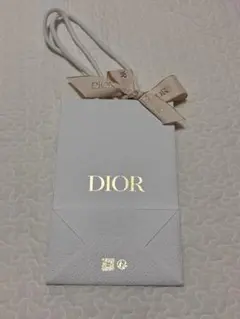 Dior ホワイトショップ袋 ゴールドロゴ