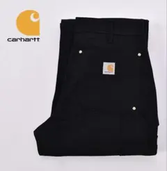 超スペシャル 36X34 W36 カーハート ダブルニー パンツ ブラック 黒 ダブルニーパンツ