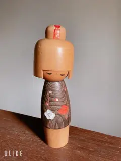 木製こけし 創作こけし 《卯三郎 麗春》25㎝ 昭和レトロ 和風
