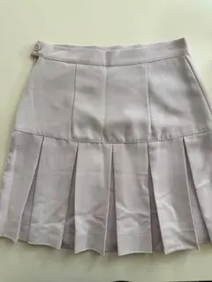 H&M ライトグレー プリーツスカート US 4