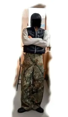 迷彩 リアルツリー ワイドデニム 丈長め 迷彩スーパーワイド