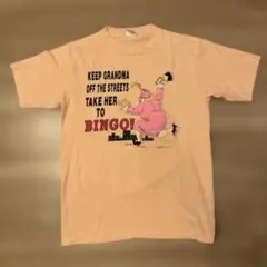 【90s USA製 BINGO Tシャツ ピンク L 1990コピーライト】