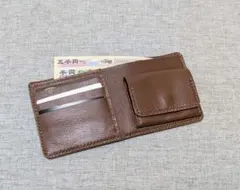 2つ折り財布/本革/牛革/レザークラフト