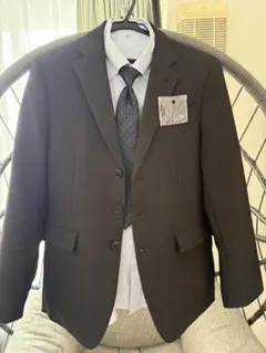 【170cm】ジャケット パンツ シャツ ネクタイ ポケットチーフ5点のセット