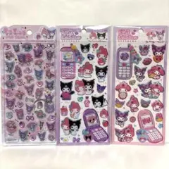 うるちゅるぽっぷシール　平成はっぴーフォン　マイメロディー　クロミ　3枚セット