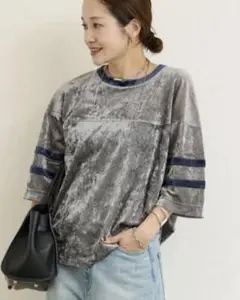 ☆美品 JOURNAL STANDARD メッシュラガービッグTee FREE☆のサムネイル