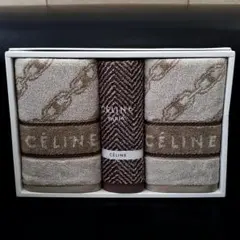 新品 セリーヌ CÉLINE ＊綿毛布・ロゴ入り ・ブランケット・140×200