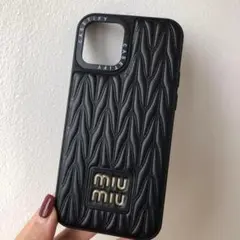 miu miu iPhoneケース ブラック