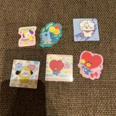 BT21 キャラクターステッカー 6枚セット