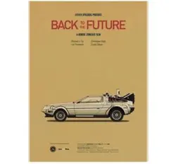K333A3 バックトゥザフューチャー 映画 ポスター 洋画 デロリアン A3