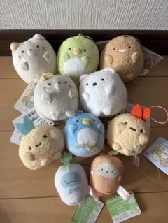 すみっコぐらし ばんざいゴムひも付きマスコット10点セット