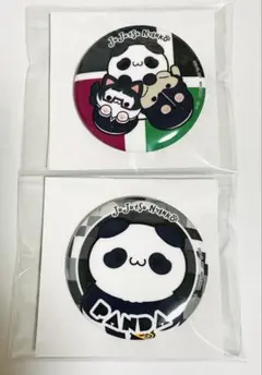 呪術廻戦 呪術ニャンコ 缶バッジ パンダ 禪院真希 狗巻棘 セット