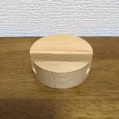 BAUM 木製 スマホスタンド 円形 ナチュラル