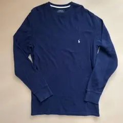 POLO RALPH LAUREN ワッフル長袖カットソー ネイビー M