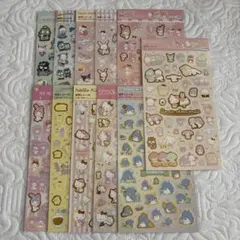 ダイソー　サンリオ箔押しシールセット