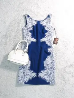 未使用 ダイアグラム グレースコンチネンタル レース ドレス ワンピース 34