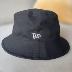 ニューエラ バケットハット ブラック M/L バケハ フラッグロゴ 送料込み