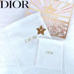 【新品未使用 ディオール】X'mas2025ロゴ入り巾着セット