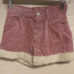 ユニクロ　コーデュロイ ショートパンツ ピンク