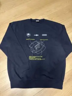 Noouk_ ネイビー グラフィックスウェット L