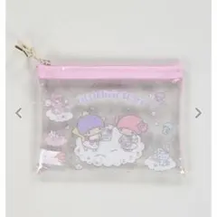 リトルツインスターズ キキララ ミニクリアポーチ スピンズ わたあめ