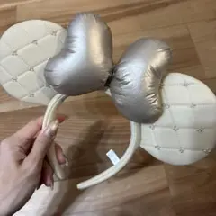 ディズニー 耳型カチューシャ ゴールドリボン
