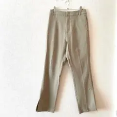 ☆【ローリーズファーム】スラックス 裾サイドスリット ウエスト後ろゴム L