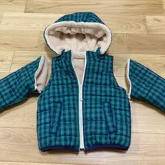 グリーン　レーベル　リラクシング　リバーシブル　ダウンジャケット　ベスト