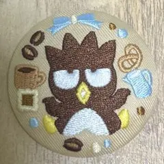 バッドばつ丸 刺繍缶バッジ