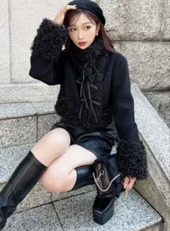 ポイントフェイクファーブルゾン