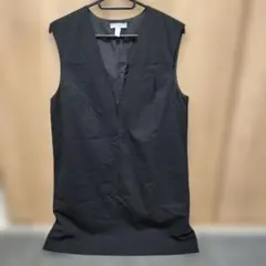 H&M ブラック Vネック ジャンスカ S