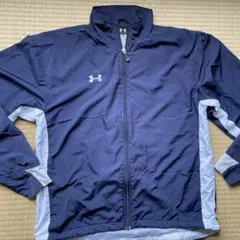 アンダーアーマー　フルジップ　ウインドブレーカー（ネイビー）