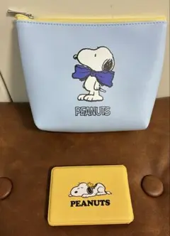 PEANUTS 新品　SNOOPY ポーチ&ミラー　DHC ２点セット