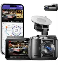 【✨新品・送料無料✨】GS63Pro ドライブレコーダー 前後カメラ 4K対応 新品】 GS63Proドライブレコーダー前後カメラ GPS搭載 4K対応 - メルカリ
