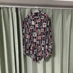 【L】THE ARROW COMPANY 90年代 柄シャツ 古着 総柄 長袖