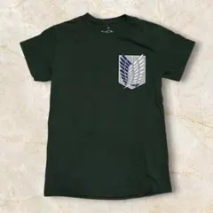 あ*ぬ様 【進撃の巨人 調査兵団 アニメ バックプリント US古着 Tシャツ キ