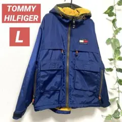 90s　TOMMY トミーヒルフィガー　マルチポケット　ナイロンジャケット