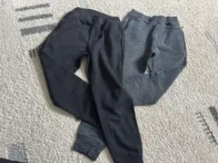 ユニクロ　ジョガーパンツ　スウェットパンツ 黒とグレー 130