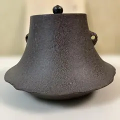 茶釜 風炉釜 万代屋 萬代屋 角谷莎村 共箱 角谷一圭 弟 - メルカリ