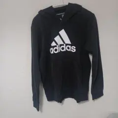 adidas 黒 フード付きパーカー