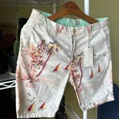 デッドストック　アロハ柄　Scotch & Soda ショートパンツ　白SMのサムネイル