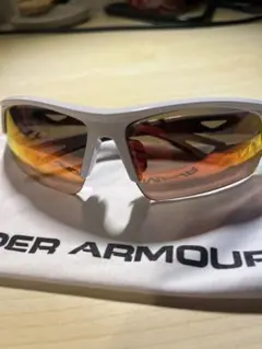 UNDER ARMOUR スポーツサングラス ホワイト/オレンジのサムネイル