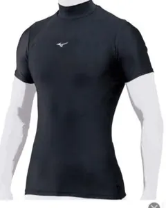 ☆美品☆ Mizuno バイオギアハイネック アンダーシャツ ブラック　Sサイズ