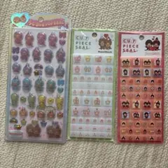 Monchhichi モンチッチ　うるちゅる　タイル　シール 3点セット