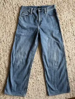 UNIQLO JEANS ライトブルー ワイドストレートデニム