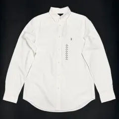 ■ポロラルフローレンボーイズオックスフォードボタンダウンシャツホワイトXL新品■