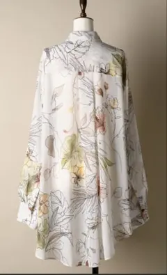 花柄 長袖シャツ オリジナルvintageフラワープリントリラックスシャツのサムネイル