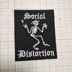 NO.065　アイロンワッペン　ワッペン　送料無料　ソーシャルディストーション