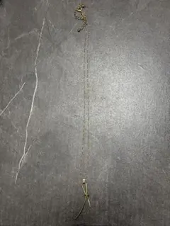 リボン型 金色メッキネックレス